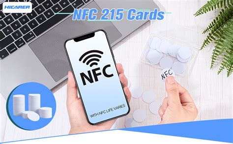 Hicarer NFC 215 Cards, NTAG215 NFC Round Cards 